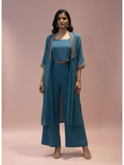 Autumnlane - Chaitri Teal Jacket With Inner & Palazzo