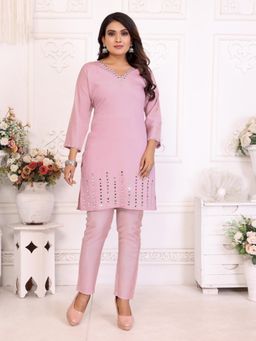 Autumnlane - Divya Blossom Mirror Work Co-Ord Set