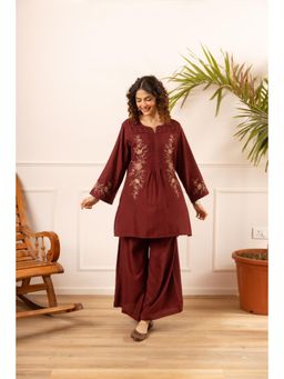 Autumnlane - Karen Jam Embroidery Cotton Co-Ord Set