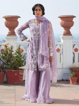Autumnlane - Mihika Munsell Full Work Kurta With Sharara & Dupatta