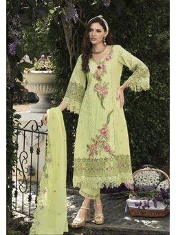 Autumnlane - Nayla Pine Embroidery Premium Lawn Kurta With Pant & Dupatta