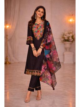 Autumnlane - Nazia Jade Embroidery Full Work Kurta With Pant & Dupatta