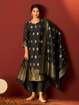 Autumnlane - Nisha Onyx Heavy Kurta With Pant & Dupatta