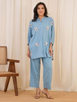WE'AVE BY SHUBHKARI - Blue Mock Co-Ord Set