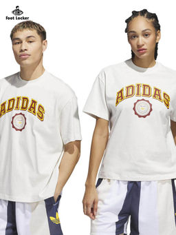 adidas Originals - Gfx Tee Unisex White Basket Ball T-shirt