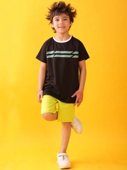 ANTHRILO - Black England Boys T-Shirt with Shorts (Set of 2)