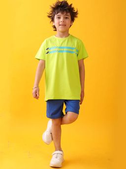 ANTHRILO - Green England Boys T-Shirt with Shorts (Set of 2)