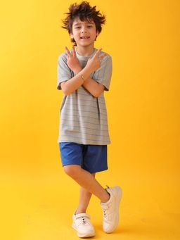 ANTHRILO - Striped Boys T-Shirt with Shorts (Set of 2)