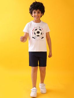 ANTHRILO - Football Denim Boys T-Shirt with Shorts (Set of 2)