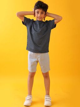 ANTHRILO - Stripes Sky Boys T-Shirt with Shorts (Set of 2)