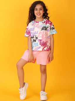 ANTHRILO - Create Art Girls T-Shirt with Shorts (Set of 2)