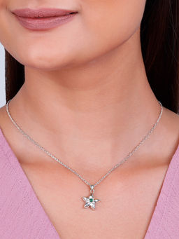 GIVA - 925 Silver Pratia Pendant with Link Chain