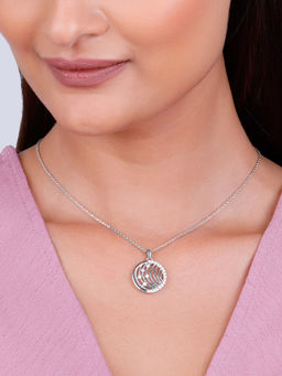 GIVA - 925 Silver Joyful Pendant with Link Chain