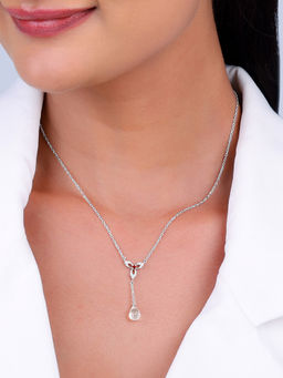 GIVA - 925 Silver Heart in Heart Necklace