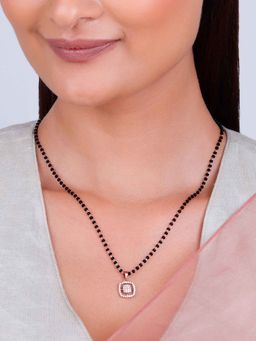 GIVA - 925 Silver Rose Gold Equal Partners Mangalsutra