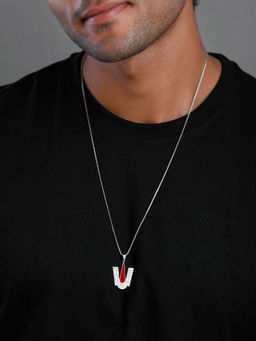 GIVA - 925 Silver Lord Balaji Tilak Pendant with Box Chain for Him