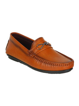 Carlton London - Men Tan Solid/Plain Loafers