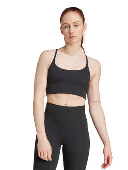 adidas - All Me Rib Light Support Black Bra