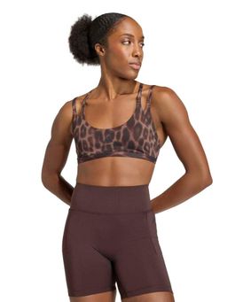 adidas - Optime Workout Leopard Strappy Light Support Bra