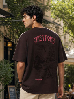 Nobero - Premium Brown Oversized T-Shirt