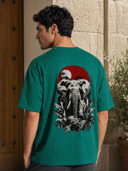 Nobero - Premium Green Oversized T-Shirt
