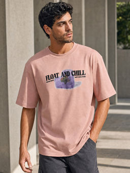 Nobero - Premium Pink Oversized T-Shirt