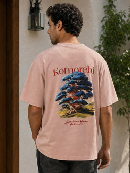 Nobero - Premium Peach Oversized T-Shirt