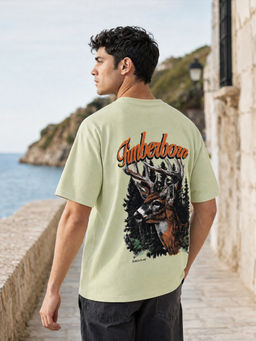Nobero - Premium Green Oversized T-Shirt