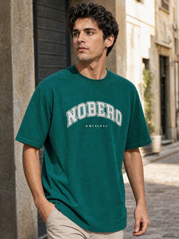 Nobero - Green Mens Original V1 Oversized T-Shirt