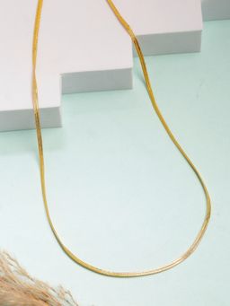 NVR - Mens Gold-Plated Minimal Chain