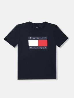 Tommy Hilfiger - Boys Navy Blue Graphic T-shirt