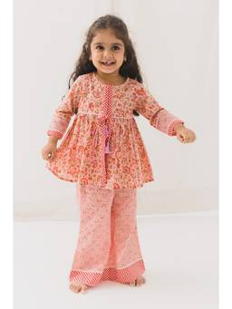 RATAN JAIPUR - Nishi Cotton Top Pant -Pink