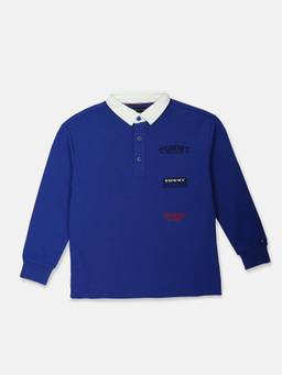 Tommy Hilfiger - Boys Blue Graphic Polo T-shirt