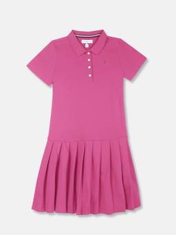 Tommy Hilfiger - Girls Cotton Polo Collar Tennis Dress