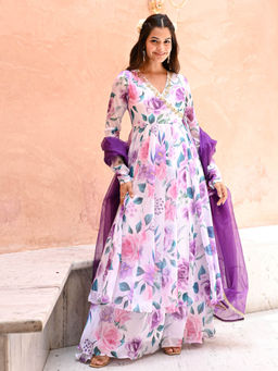 Urbanstree - Bagicha Kurta with Palazzo and Dupatta (Set of 3)