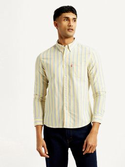 Levi's - Mens Yellow Stripes Slim Fit Shirt