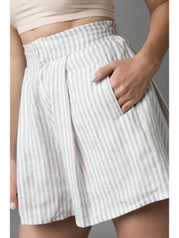 B Label - Striped High waisted Aerial Shorts