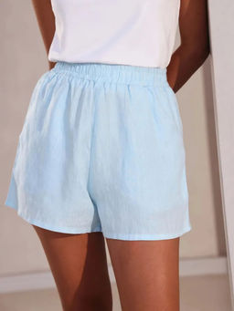 B Label - Light Blue Floater Elastic Shorts