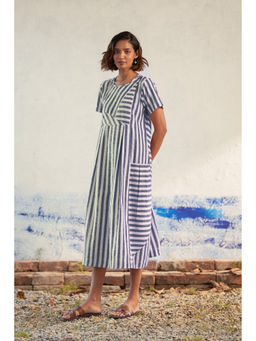 CANOOPI - Ink Royale Stripes Dress