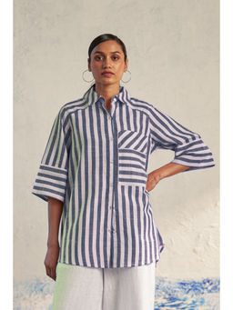 CANOOPI - Blue Curacao Stripes Shirt