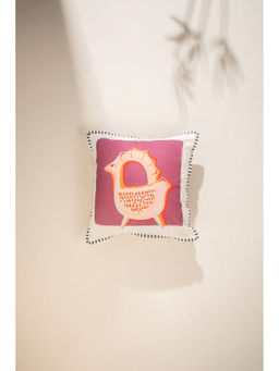 Freedom Tree - Capricorn Resolute Achiever Cotton Pink Cushion Cover - 16x16 Inches