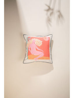 Freedom Tree - Virgo Mindful Charmer Cotton Pink Cushion Cover - 16x16 Inches
