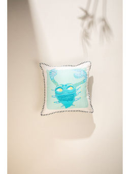 Freedom Tree - Cancer Caring Nester Cotton Mint Blue Cushion Cover - 16x16 Inches