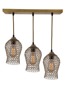 Homesake - Linear Cluster Golden Chimney Hanging Light