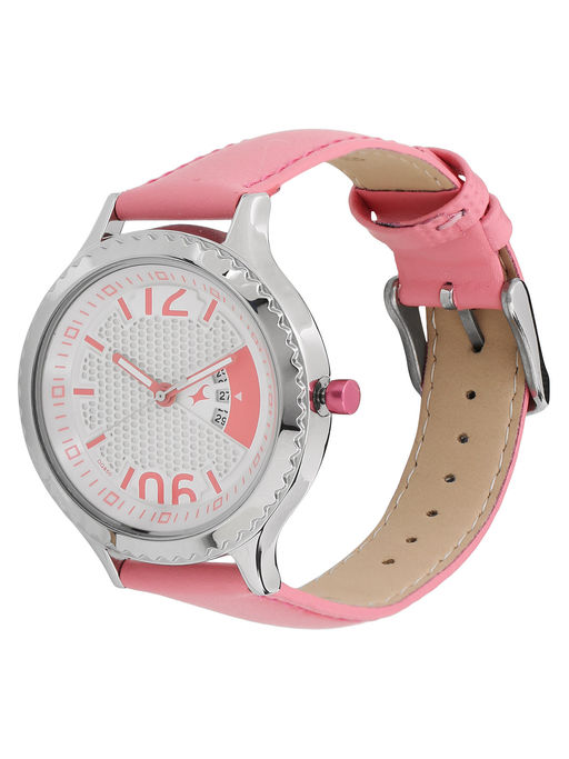 Buy Fastrack Off White Round Analog Casual Watch -6168SL01 Online