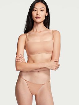 Victoria's Secret - Beige Love Cloud Adjustable String Thong Panty (L)