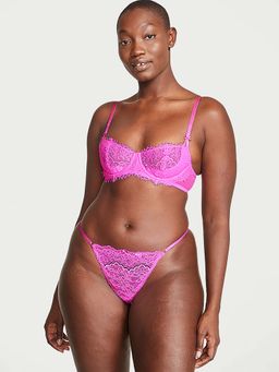 Victoria's Secret - Pink Dream Angels Lace V-String Panty (S)