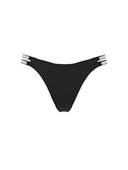 Victoria's Secret - Black Very Sexy Double Shine Strap Smooth Thong Panty