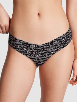 Victoria's Secret - Black No-Show Thong Panty (XL)