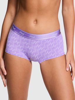 Victoria's Secret - Purple Logo Micro Boy Short Panty (XL)